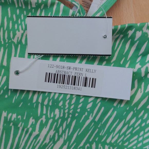 Jonathan Simkhai Alfani Abstract Print Bikini Bottom Kelly Abstract L New - Picture 10 of 11